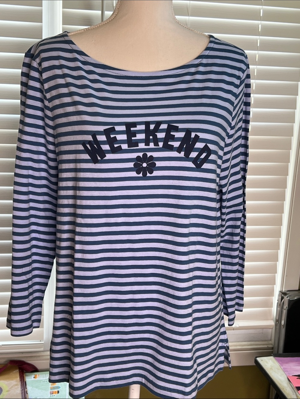 NWT Loft Long Sleeved Tee Weekend 100% Cotton Very Light Size XL